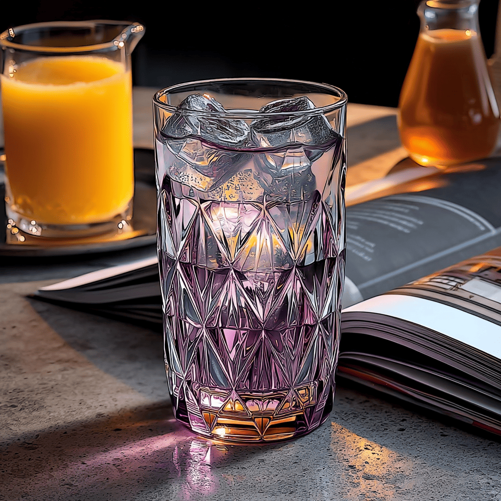 CarryHome Prisma Colored Glasses Set of 6 Purple 500ml filled with ice on table with juice and book