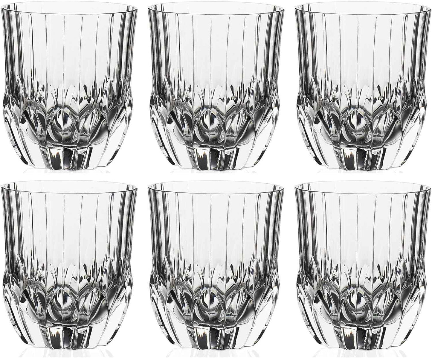 RCR Adagio DOF Crystal Whiskey Glasses, 350ml, Set of 6