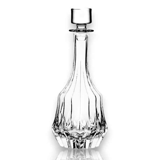 RCR Adagio Crystal Glass Whiskey Decanter Bottle Round, 750ml