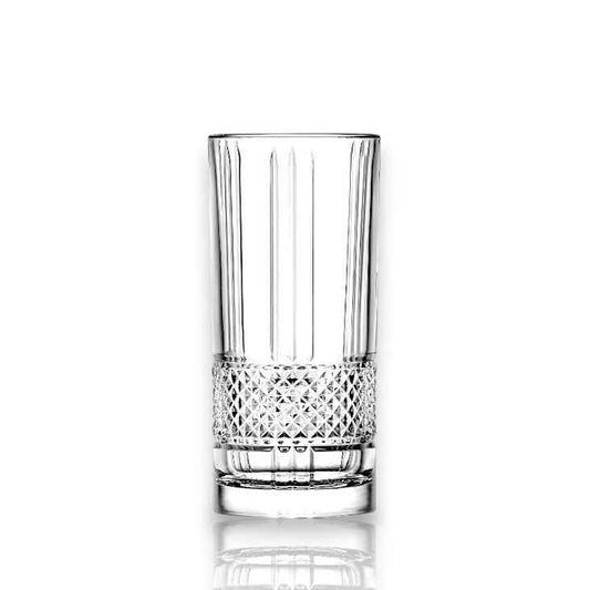 RCR Brillante Highball Tumbler Glass, 370ml, Set of 6