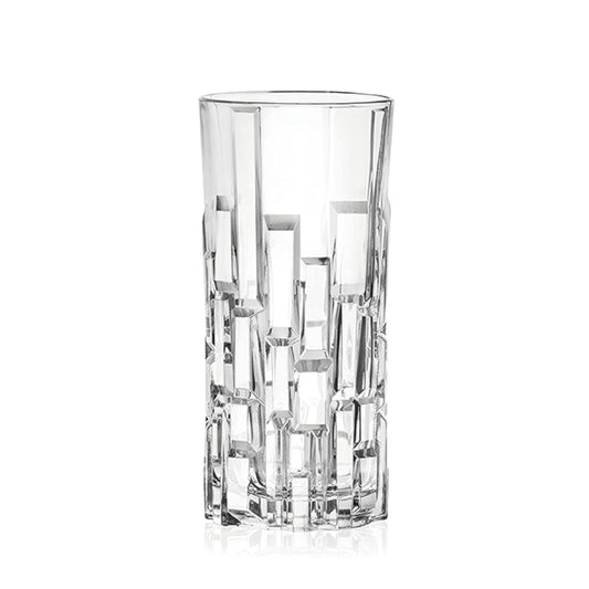 RCR Etna Highball Glasses, 340 ml, Set of 6 with a modern geometric design for stylish cocktails