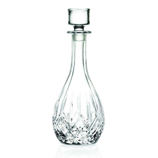 RCR Opera Crystal Glass Whiskey Decanter Bottle Round, 900ml
