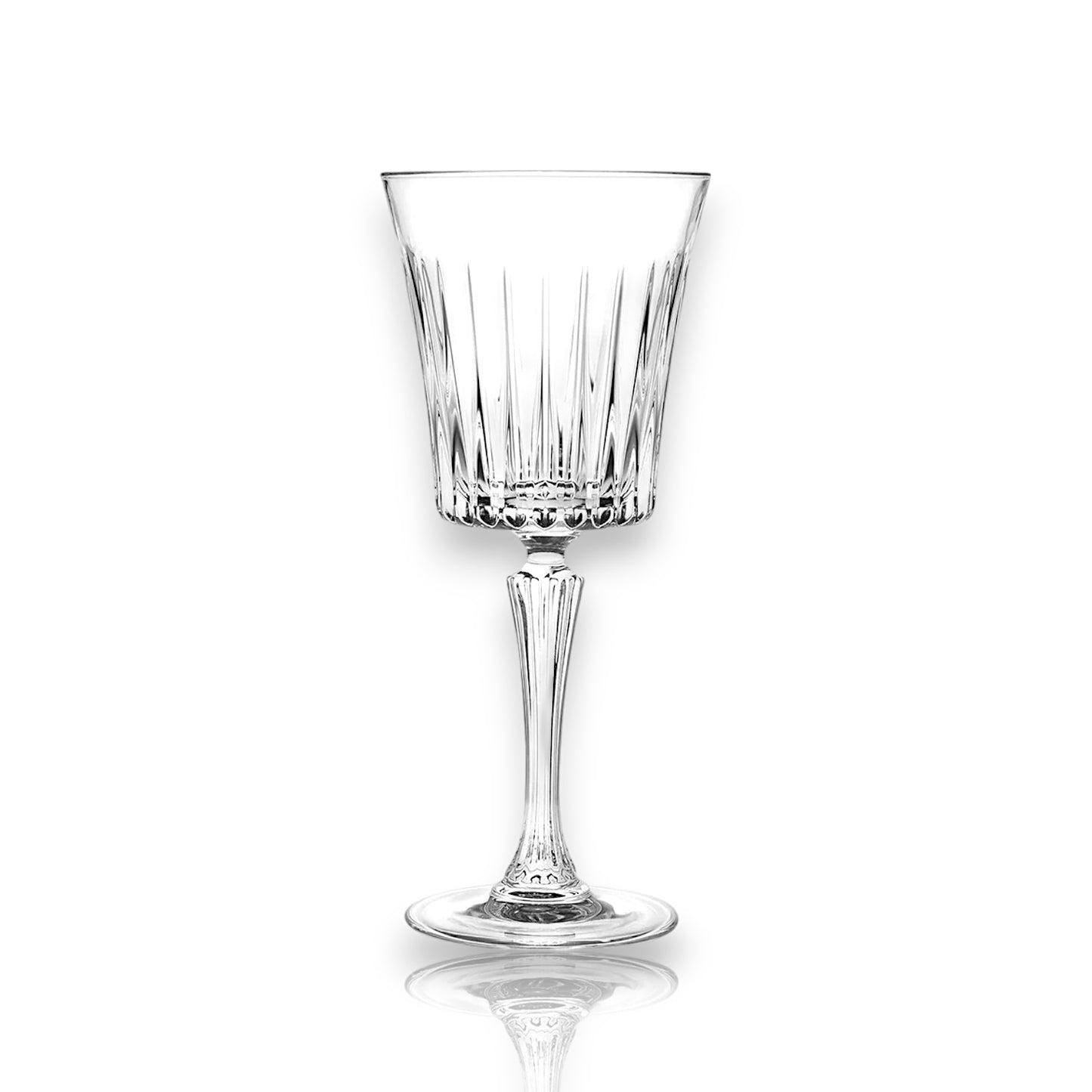 RCR Timeless Red Wine Glasses with elegant cut design for enhancing wine flavors