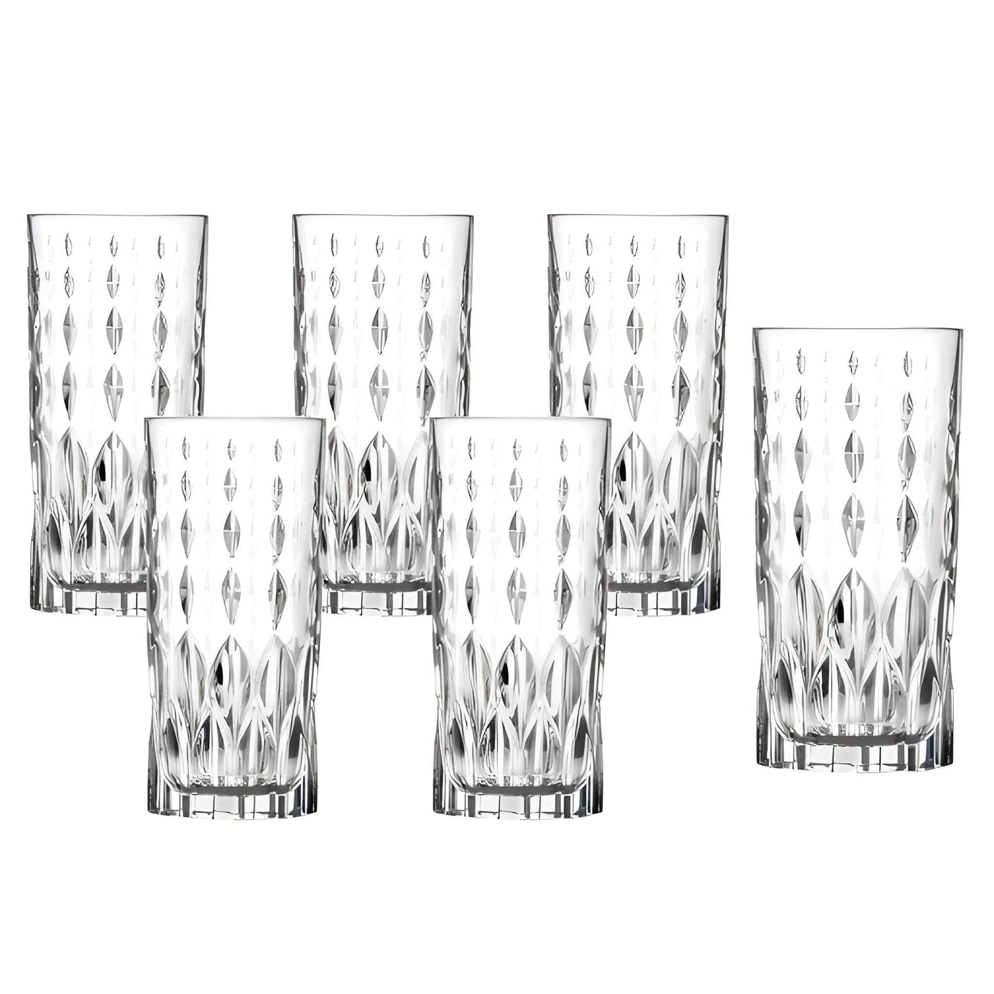 RCR Marilyn Highball Glasses, 350ml, Set of 6