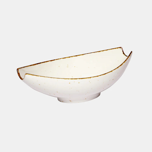 Rena Porcelain Amalfi White Hammock 1250 ml serving dish with elegant design for stylish table settings