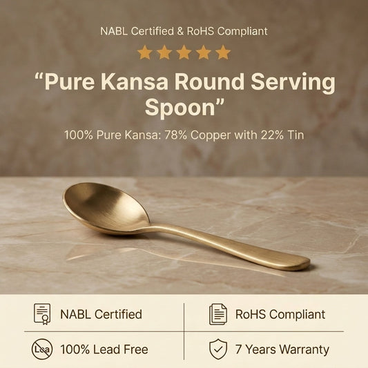 Pure Kansa Ruby Round Serving Spoon banner