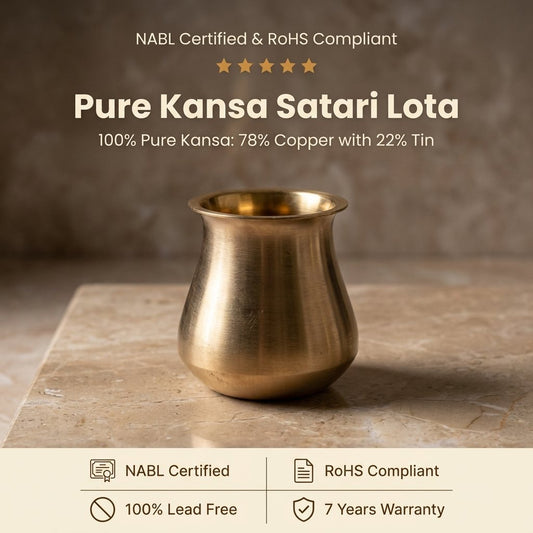 Satari Kansa Lota, Matte Finish, 485ml