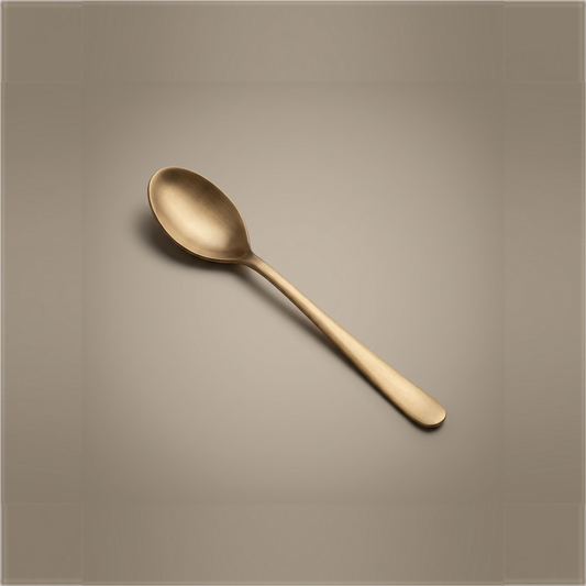 Pure Kansa Baby Spoon, Matte Finished - angle view 1