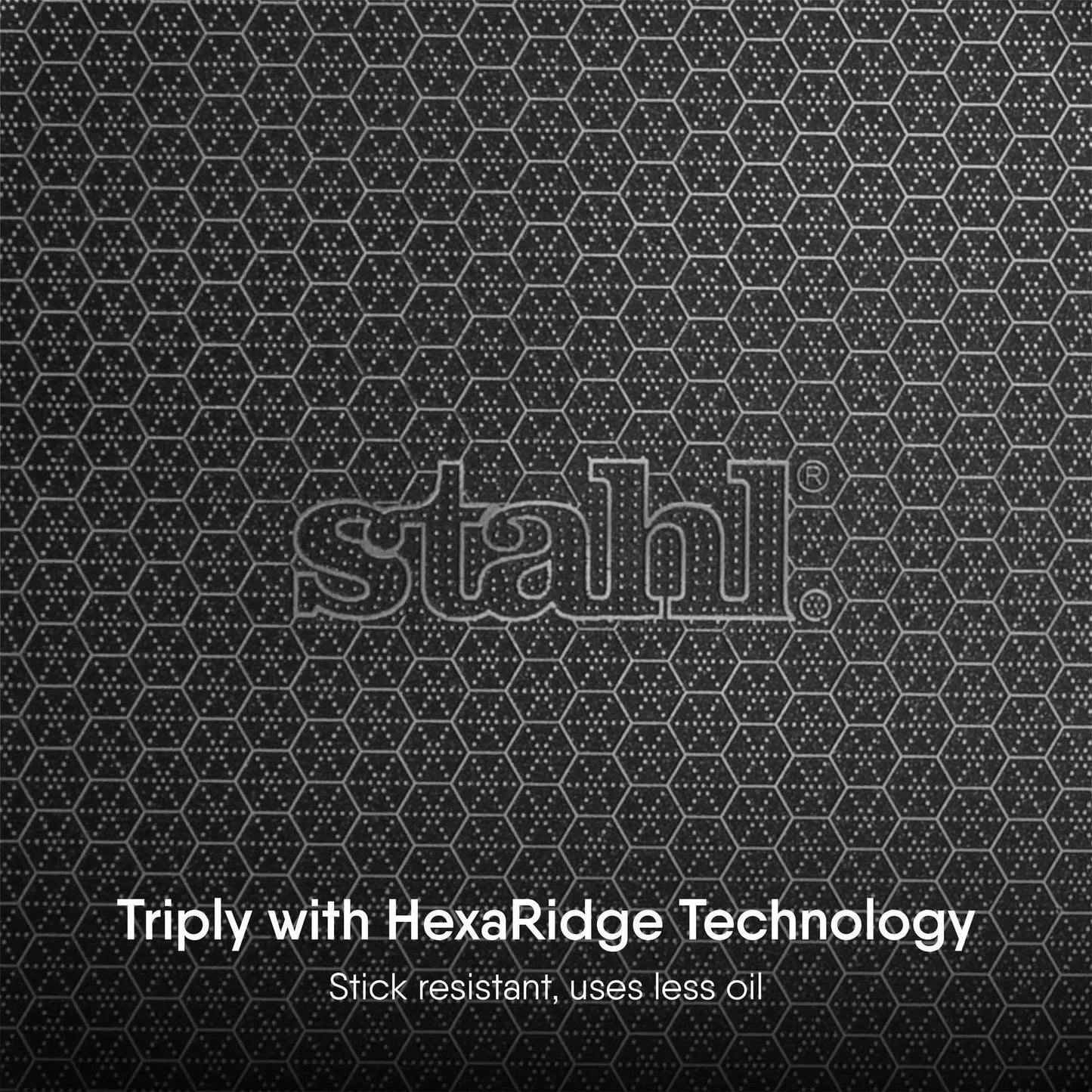 Stahl Artisan Hybrid Triply Non-Stick Fry Pan with Lid, 26 cm, 2.1 liters