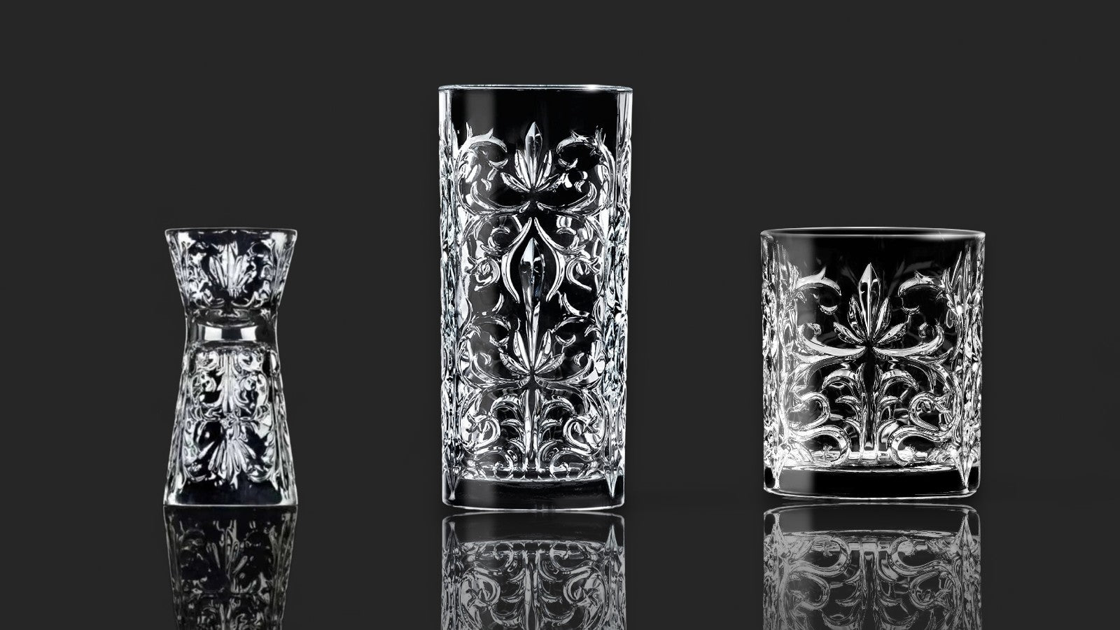 RCR crystal glasses tattoo series banner