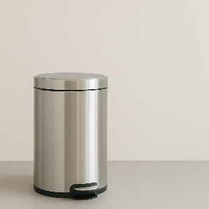 Stainless Steel Steel Dustbin by Obsession Dustbin