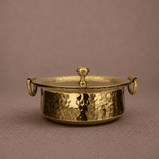 Tamira Pure Brass Sipri, Round Bottom, 2.8L