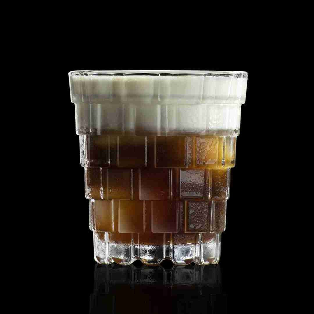 RCR Stack DOF crystal glasses - white russian