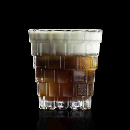 RCR Stack DOF crystal glasses - white russian