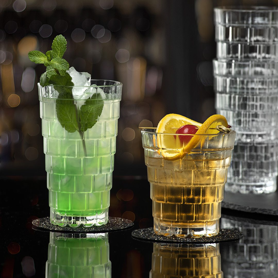 RCR Stack DOF crystal glasses - cocktail bar