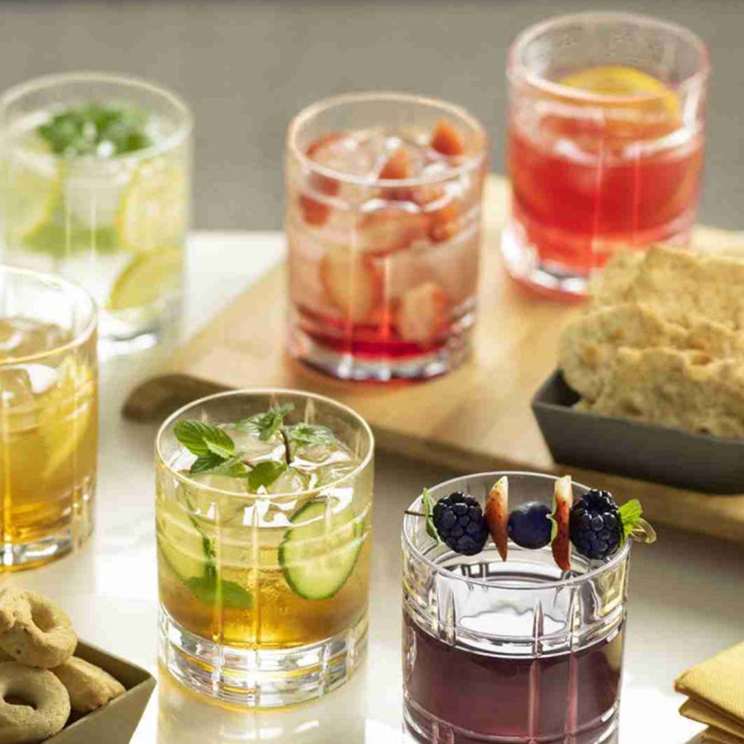 RCR Any DOF crystal glasses - table setting