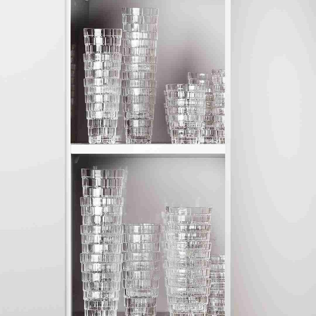 RCR Stack DOF crystal glasses - stackable storage