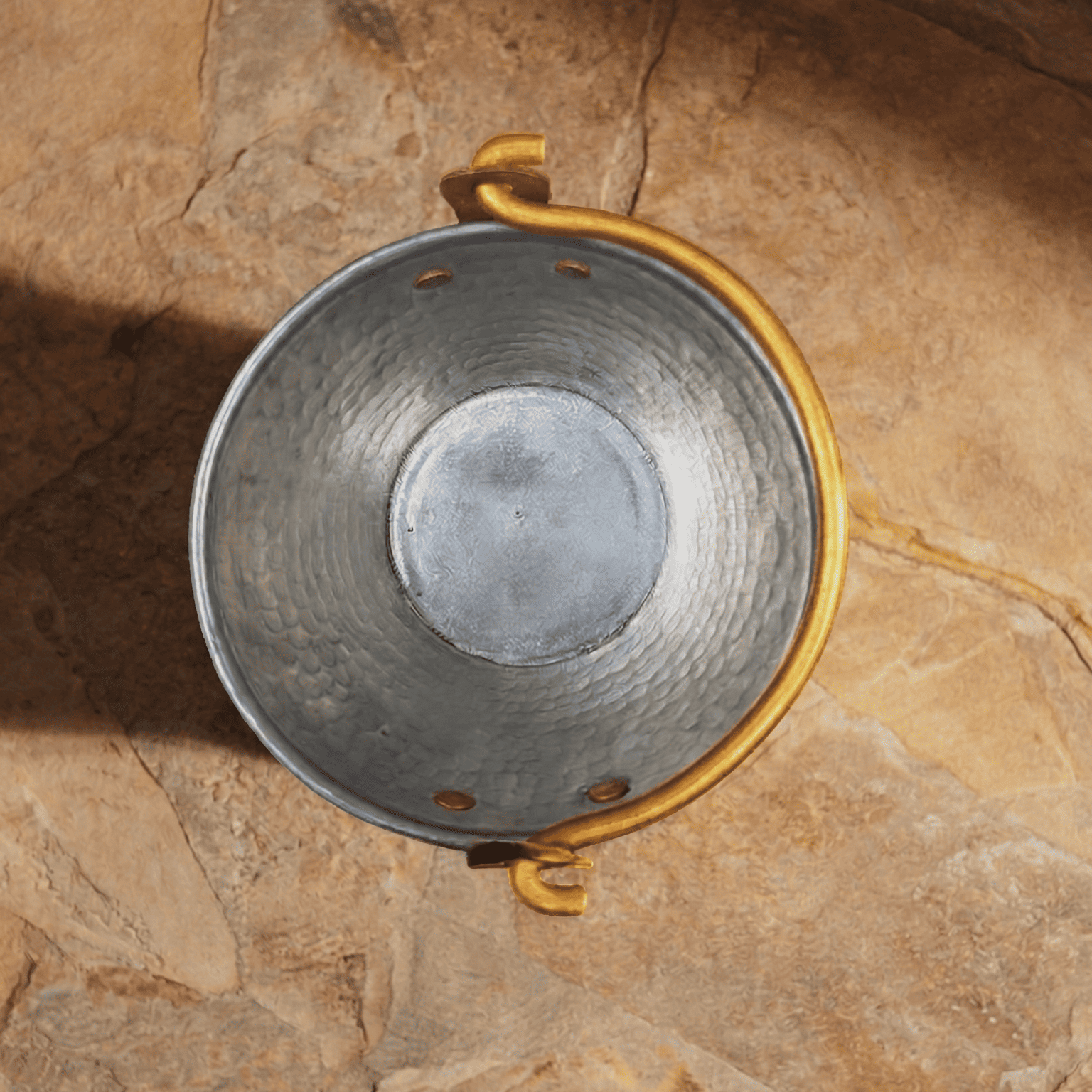 Tamira Pure Brass Serving Bucket, Balti, 400ml