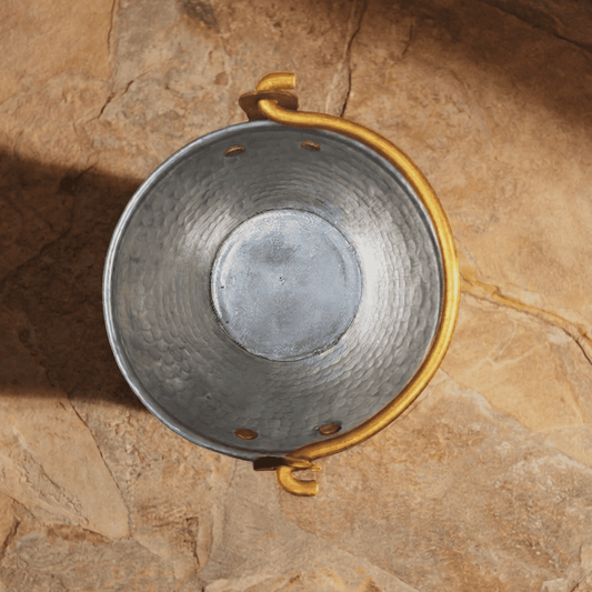 Tamira Pure Brass Serving Bucket, Balti, 400ml