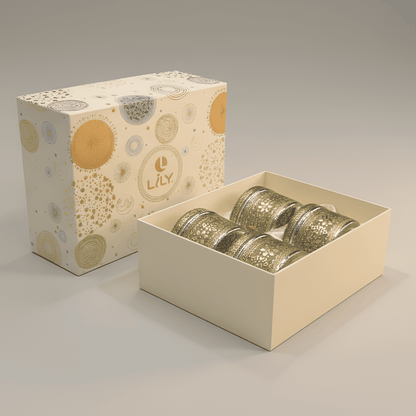 Retro Jar Set of 4 with Gift Box by Lily