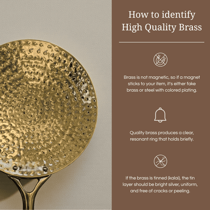 Tamira Pure Brass Roti Tawa