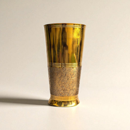 The Ice Etched Brass Glass, Pitcher for Serving, 900ml