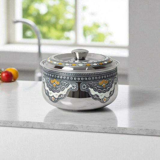 Antique Stainless Steel Casserole, 1.6 litre