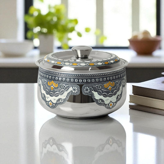 Antique Stainless Steel Casserole, 2.2 litre