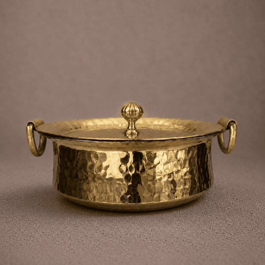 Tamira Pure Brass Sipri, Round Bottom, 3.4L