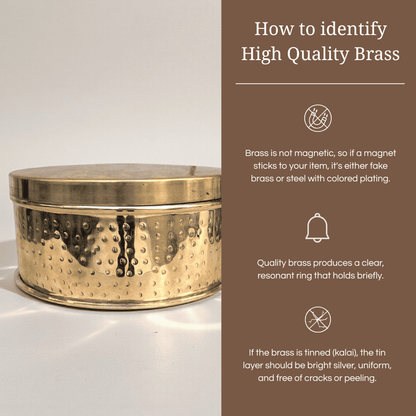 Tamira Pure Brass Roti Pot