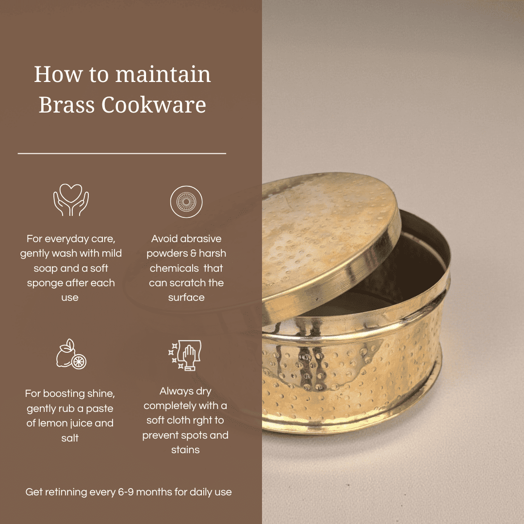 Tamira Pure Brass Roti Pot