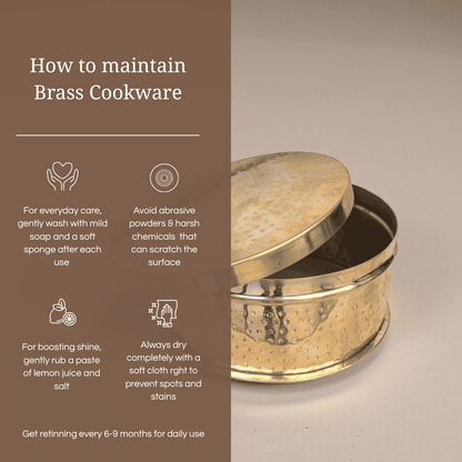 Tamira Pure Brass Roti Pot