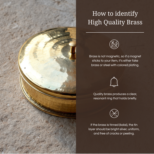 Tamira Pure Brass Masala Daani / Spice Box