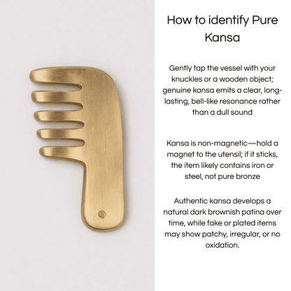 Pure Kansa Hair Comb