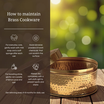 Tamira Pure Brass Roti Box / Chapati Box