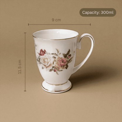 English Garden Milk Mug, Rose Noir, 300ml, 1 pc