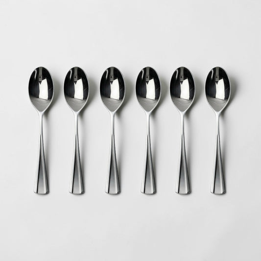 Kishco Cutlery Milan Stainless Steel Coffee Spoon, Set of 6