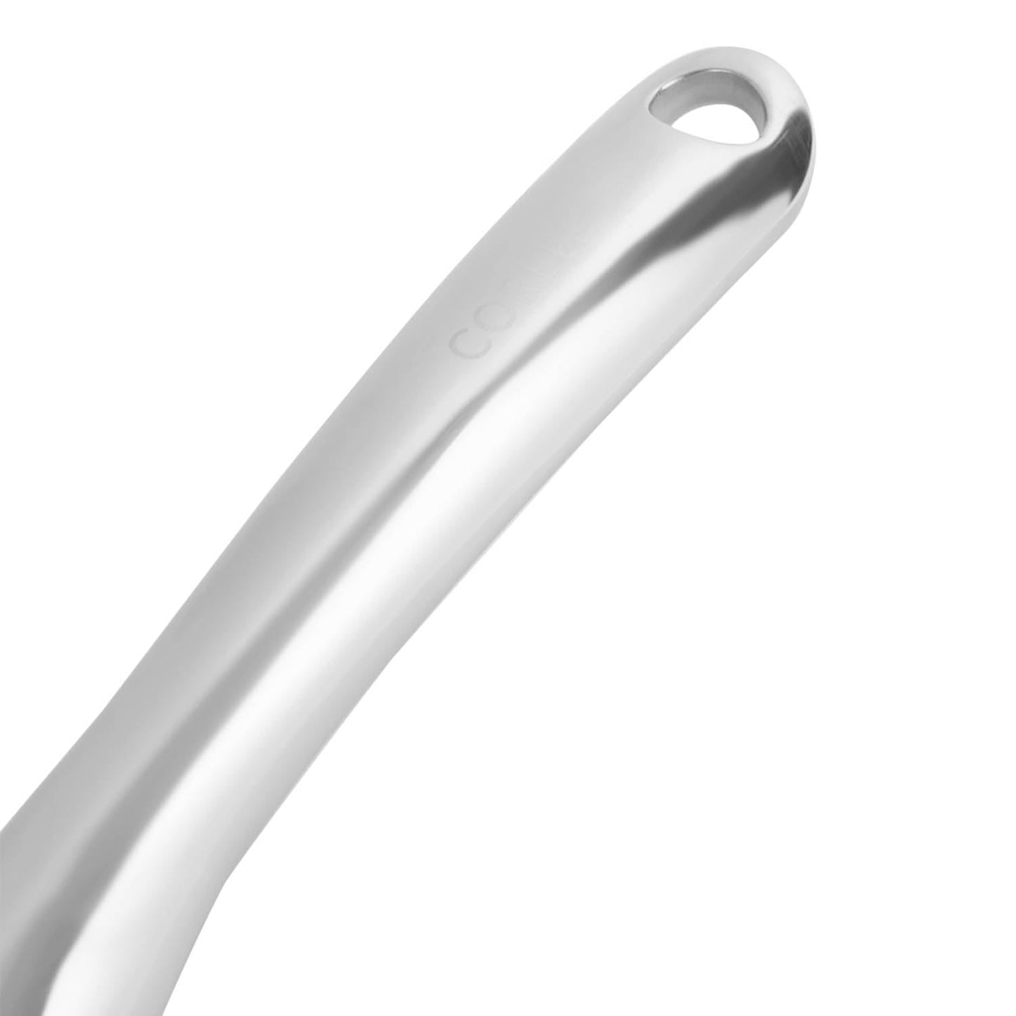 Corelle Duranano Flat Tawa Back closeup of handle in front of white background 