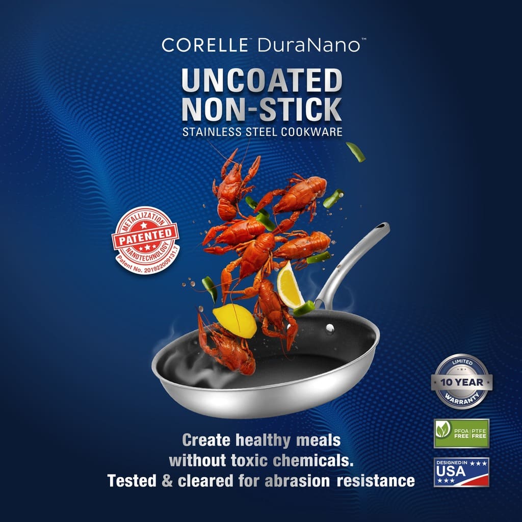 Corelle Duranano uncoated non-stick cookware