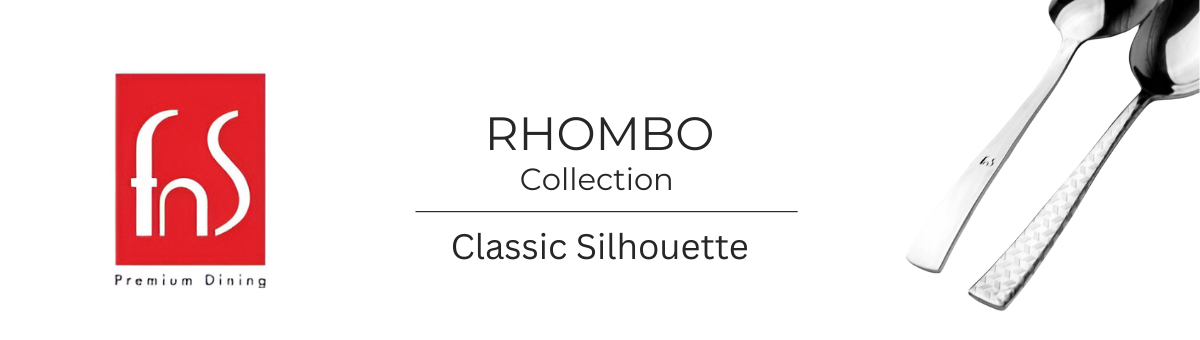 FNS stainless steel cutlery rhombo collection banner on CarryHome