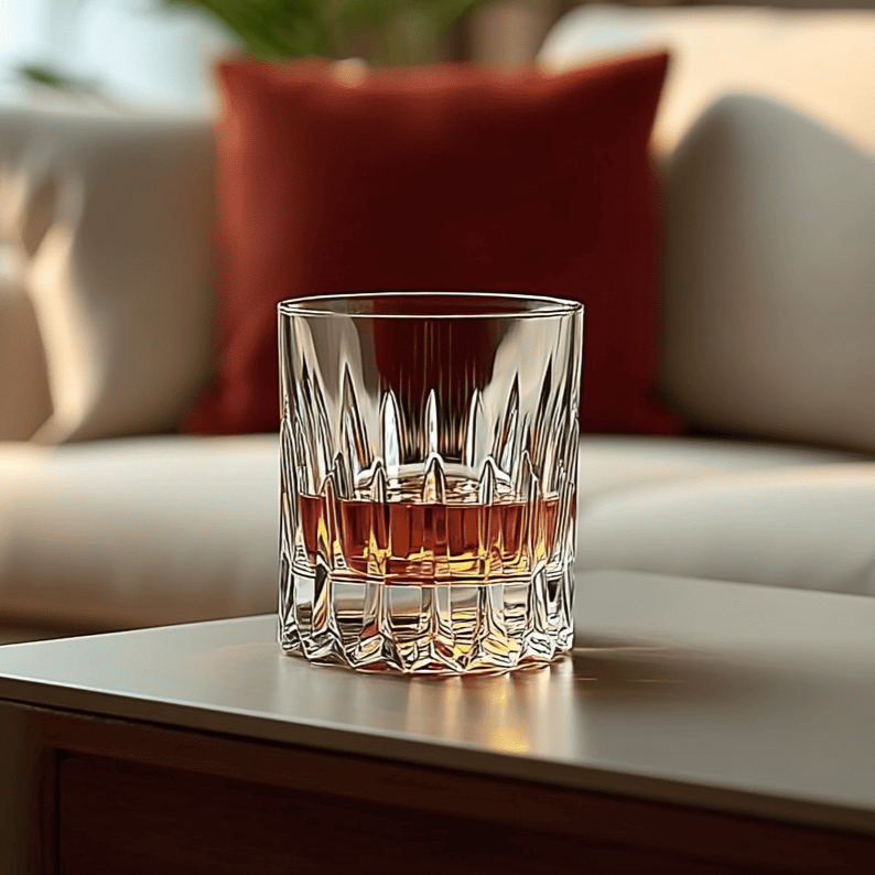 Iveo Crystalline Grace Crystal Whisky Glass, 300ml, Set of 6