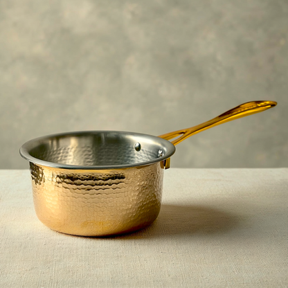 Brass SaucePan, Hammered Finish, 2500ml (Copy)