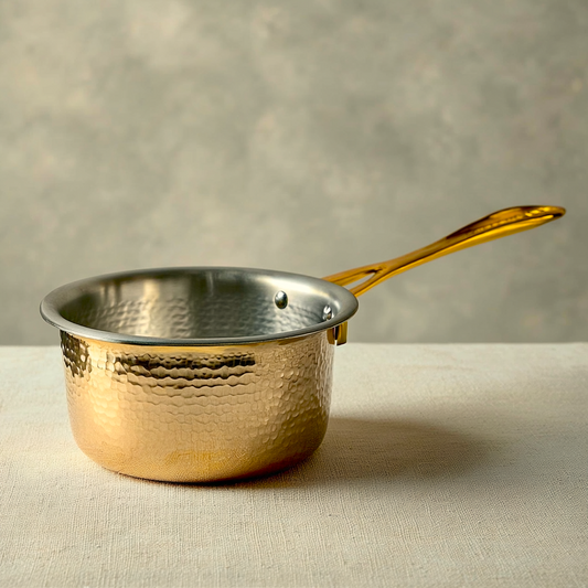 Brass SaucePan, Hammered Finish, 2500ml (Copy)