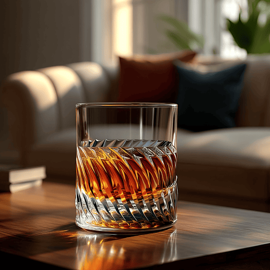 Iveo Crystalline Lavi Crystal Whisky Glass, 300ml, Set of 6