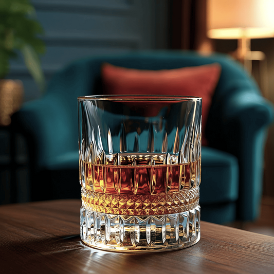 Iveo Crystalline Marvel Crystal Whisky Glass, 300ml, Set of 6