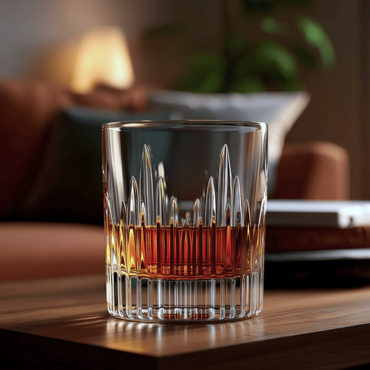 Iveo Crystalline Grand Crystal Whisky Glass, 300ml, Set of 6