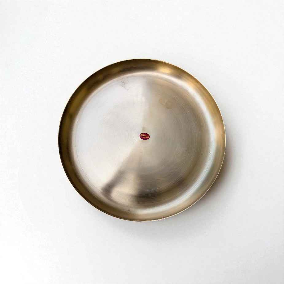 Curve Kansa Thali, Bronze Matte Finish, 12 inch, 28cm (Copy)