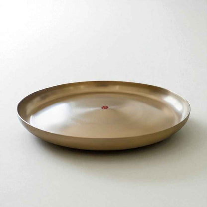 Curve Kansa Thali, Bronze Matte Finish, 12 inch, 28cm (Copy)
