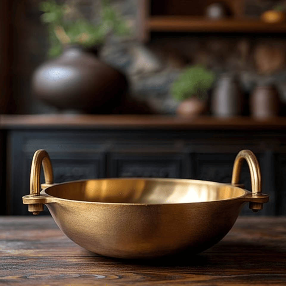 Kansyam Pure Bronze Ruby Kansa Kadai