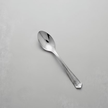 "Set of 6 Kishco stainless steel teaspoons from the Festival collection 2